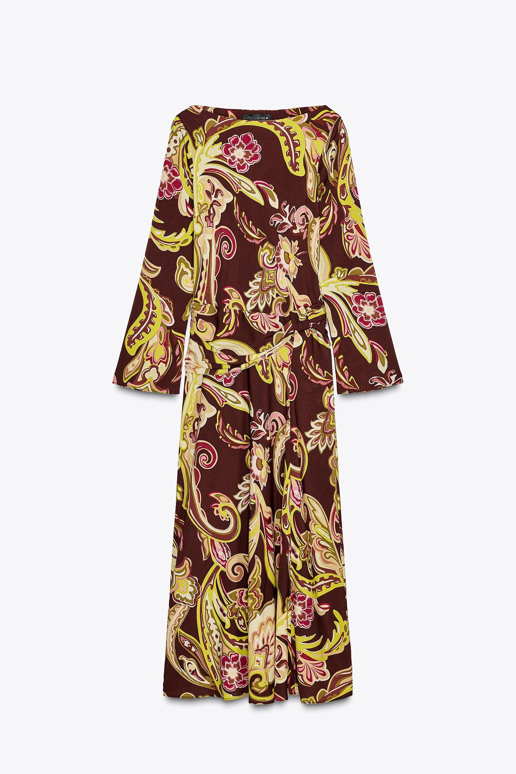 PRINTED MIDI DRESS Product Image
