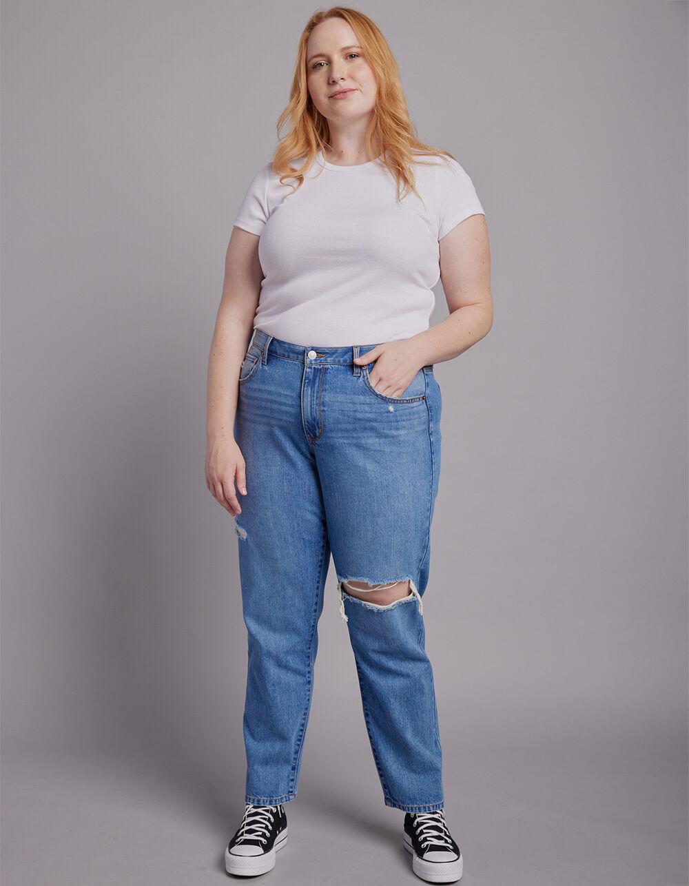 RSQ Womens Vintage Mom Jeans - LIGHT WASH Product Image