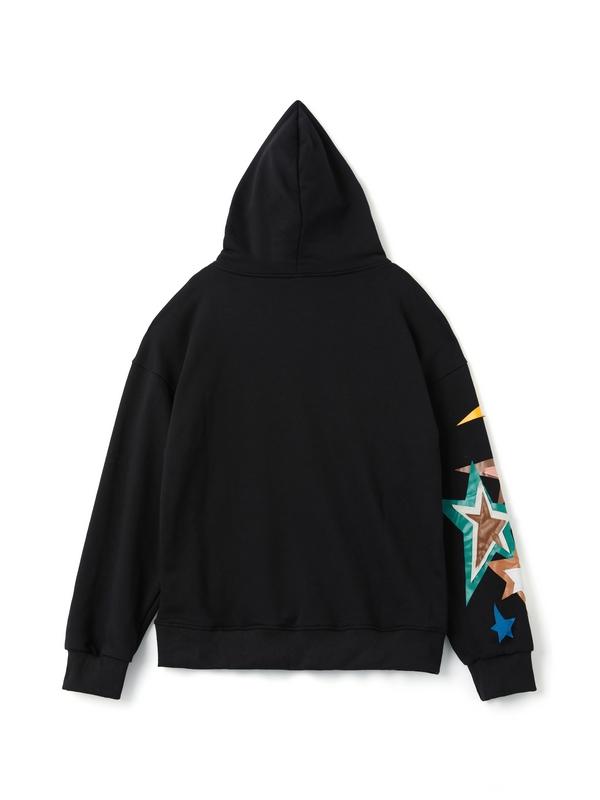 Vintage Star Print Oversized Hoodies Product Image