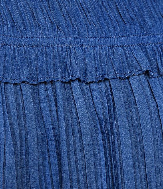 Lucy Paris Plus Alice Flutter-Sleeve Asymmetrical-Skirted Fit-And-Flare Dress Product Image