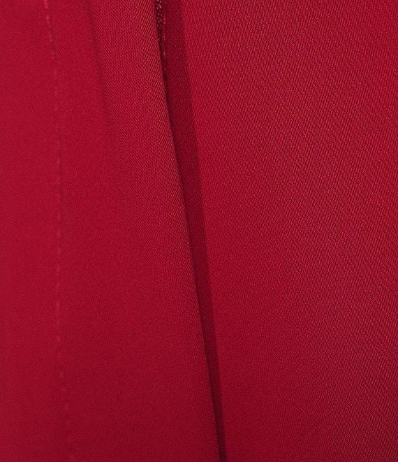 Trina Turk Shashina Double Georgette Flat Front Tie Bow Detail Wide Leg Pant Product Image