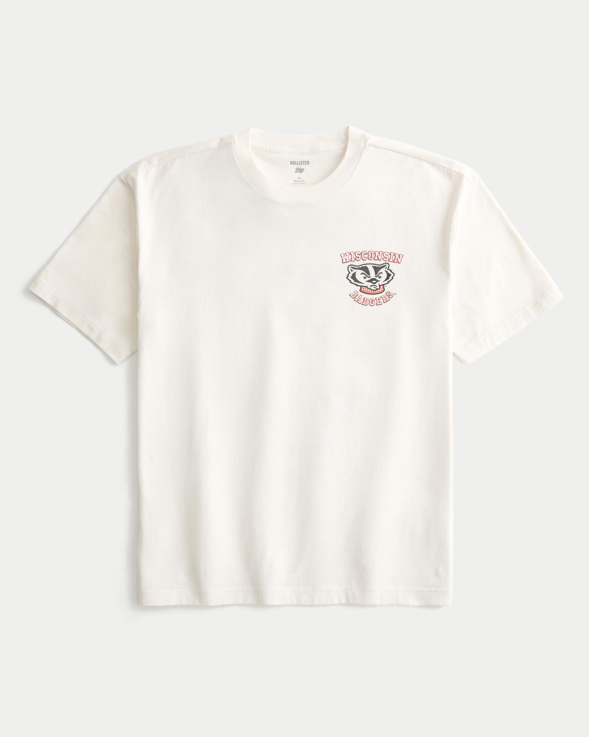 Boxy University of Wisconsin Badgers Graphic Tee Product Image