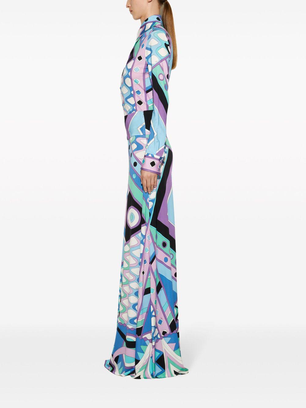 Vivara-print A-line maxi skirt Product Image