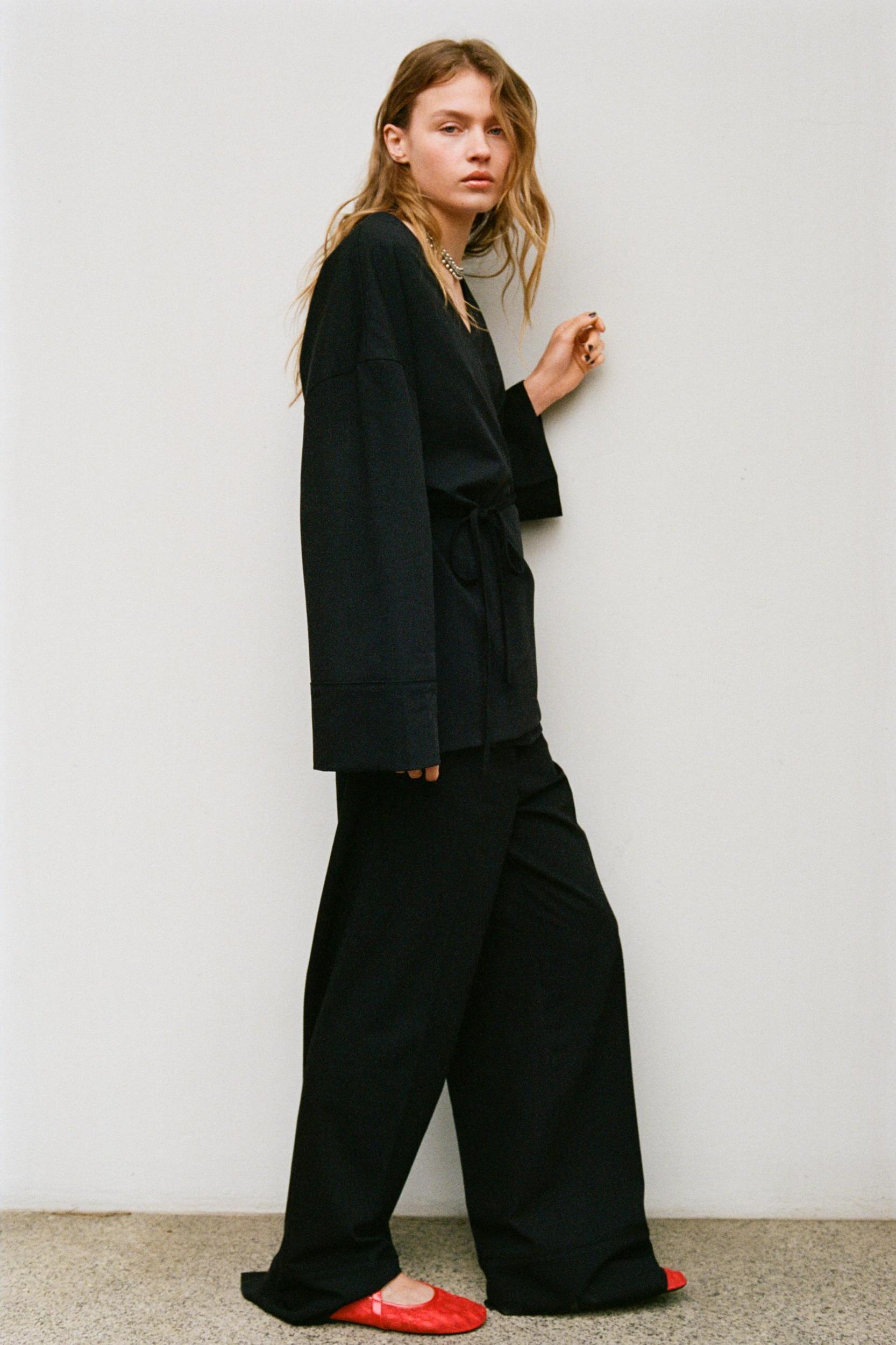 STRAIGHT LEG PANTS WITH SIDE PIPING Product Image