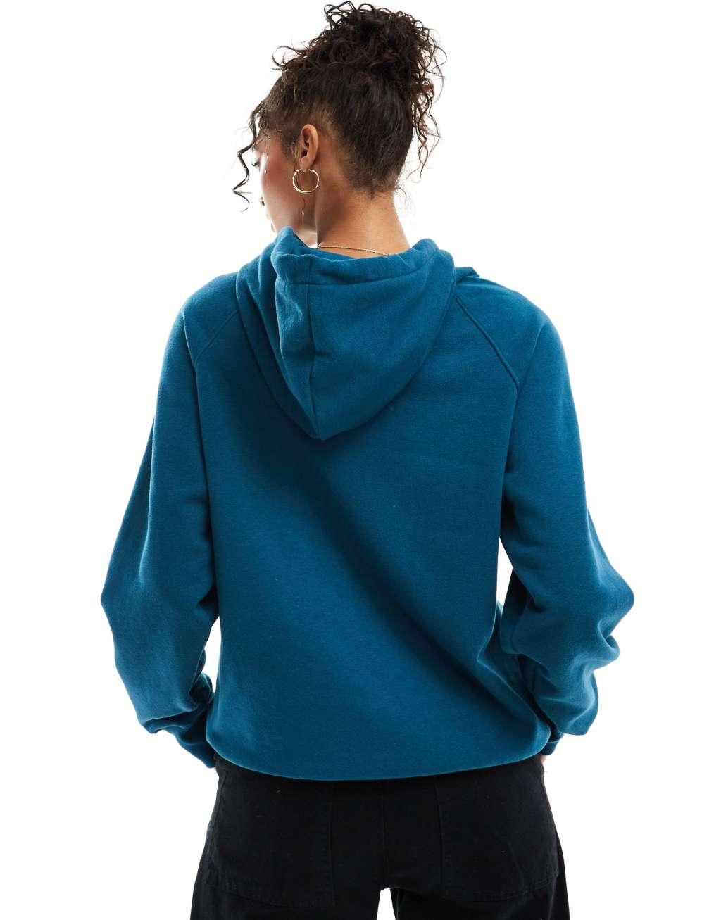 The North Face Evolution pullover fleece hoodie in petrol blue Product Image