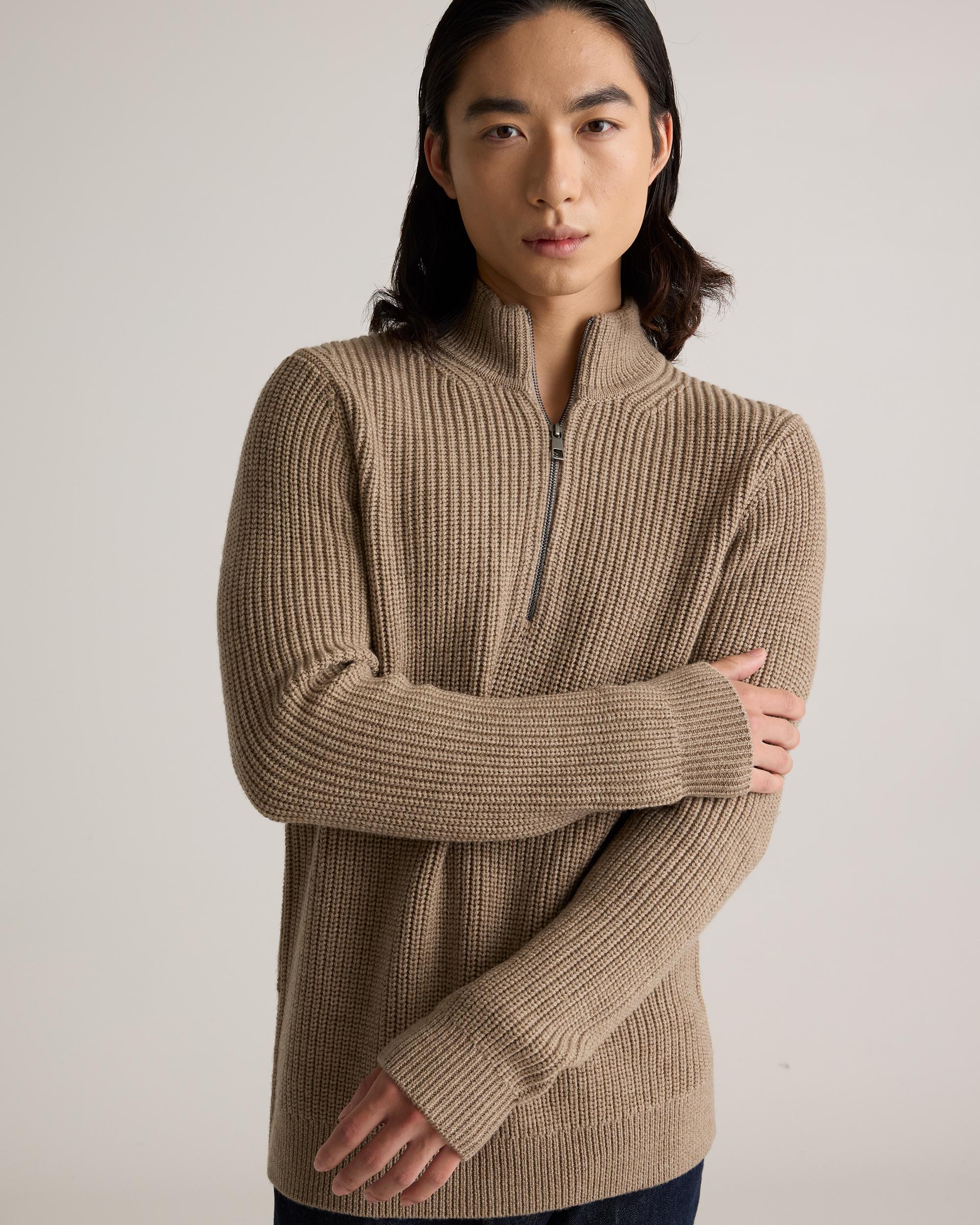 Quince | Men's Australian Merino Wool Half Zip Sweater Size XL Product Image