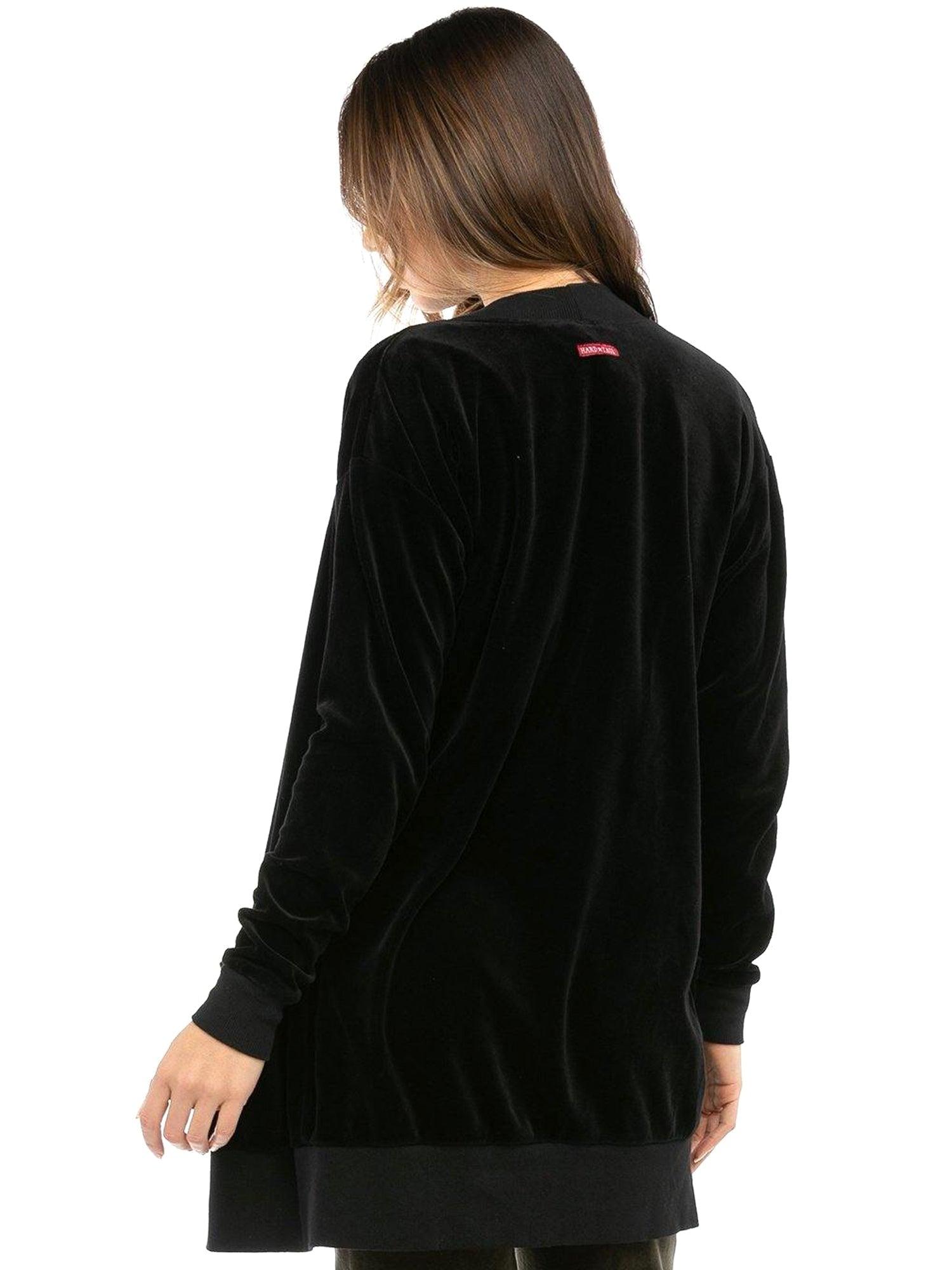 Hard Tail Velour Long Cardigan V-183 Product Image