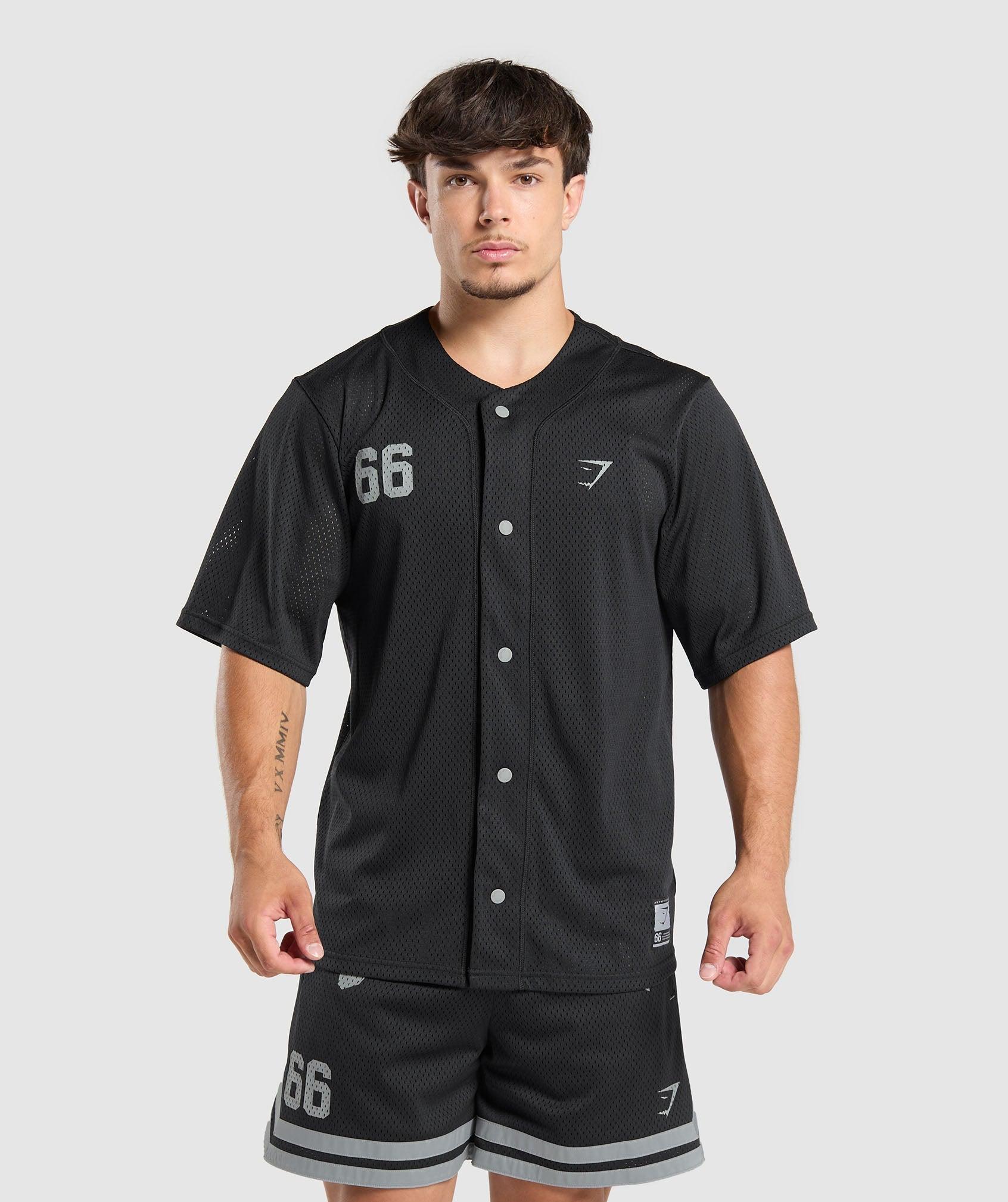 Gymshark Sports Jersey - Black Male Product Image