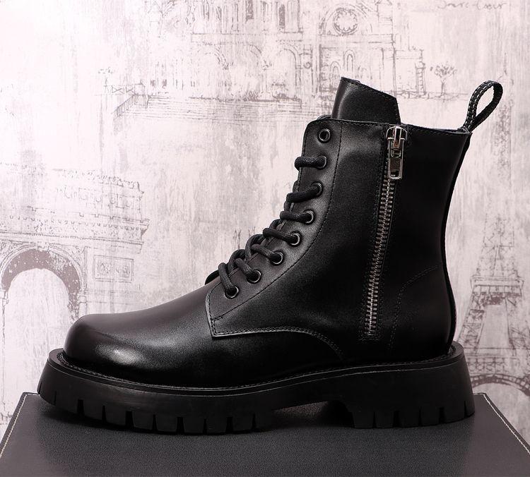 Platform Lace Up Short Boots Product Image