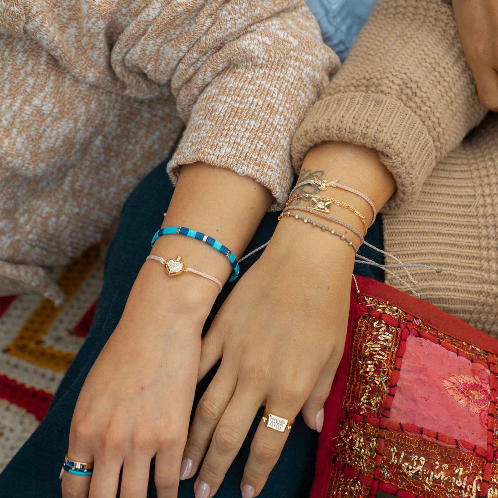 Ravenclaw™ Tile Bead Stretch Bracelet Male Product Image