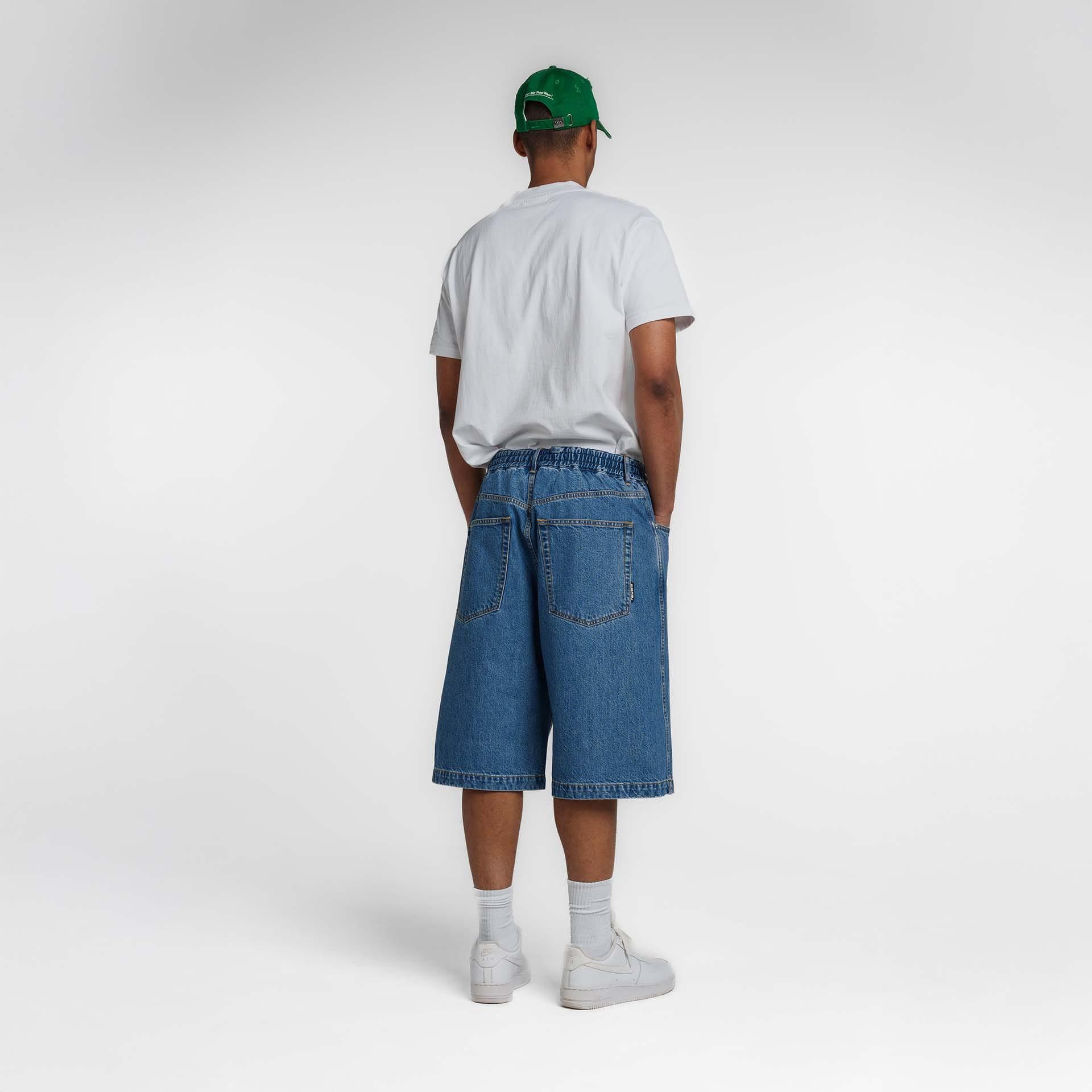 New Era Branded Warehouse Navy Jean Shorts Male Product Image