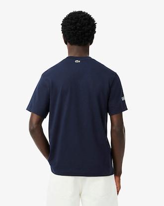 Men's Printed Embroidered Cotton Jersey T-Shirt Product Image