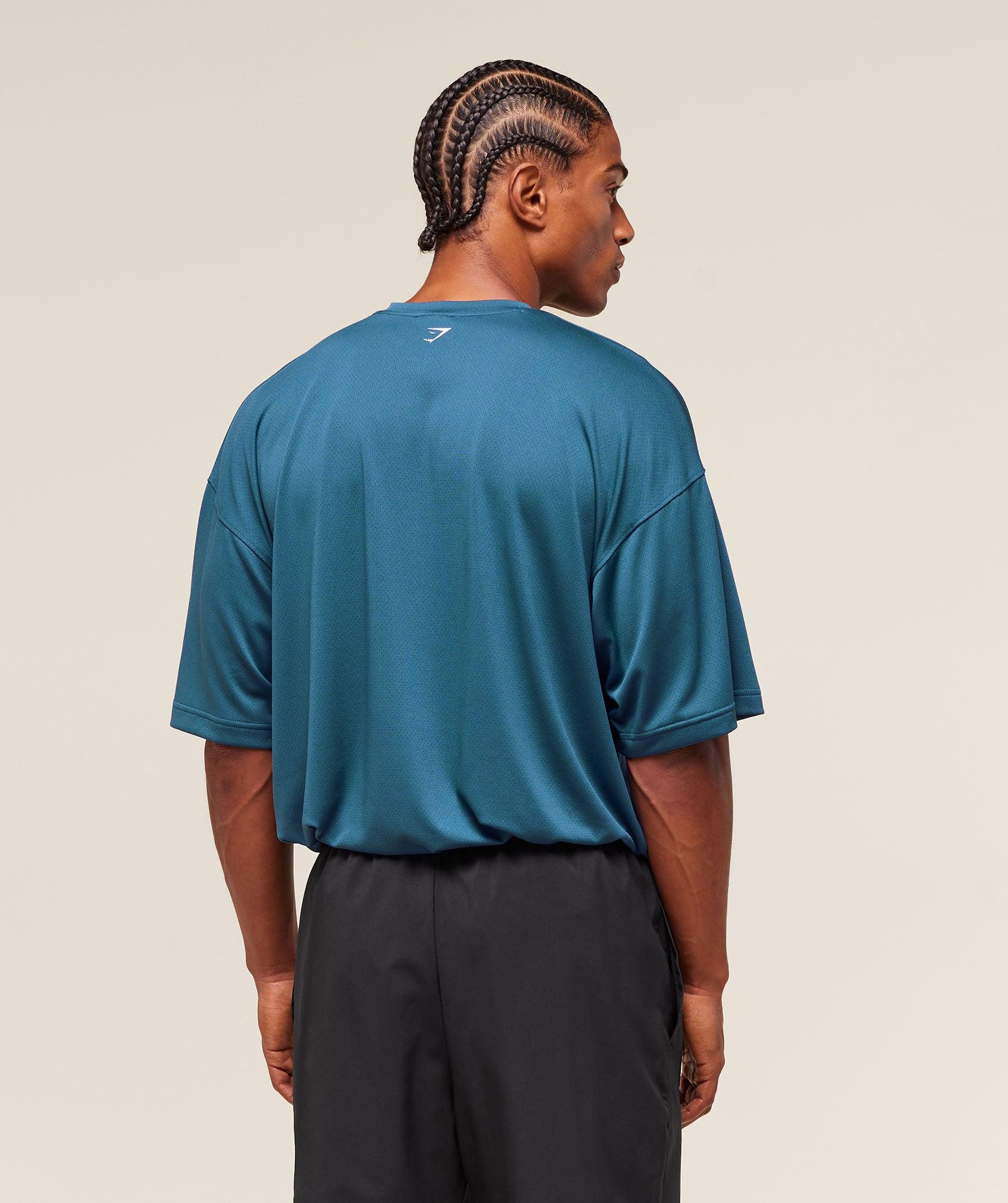 Gymshark S&C Graphic T-Shirt - Success Blue Male Product Image