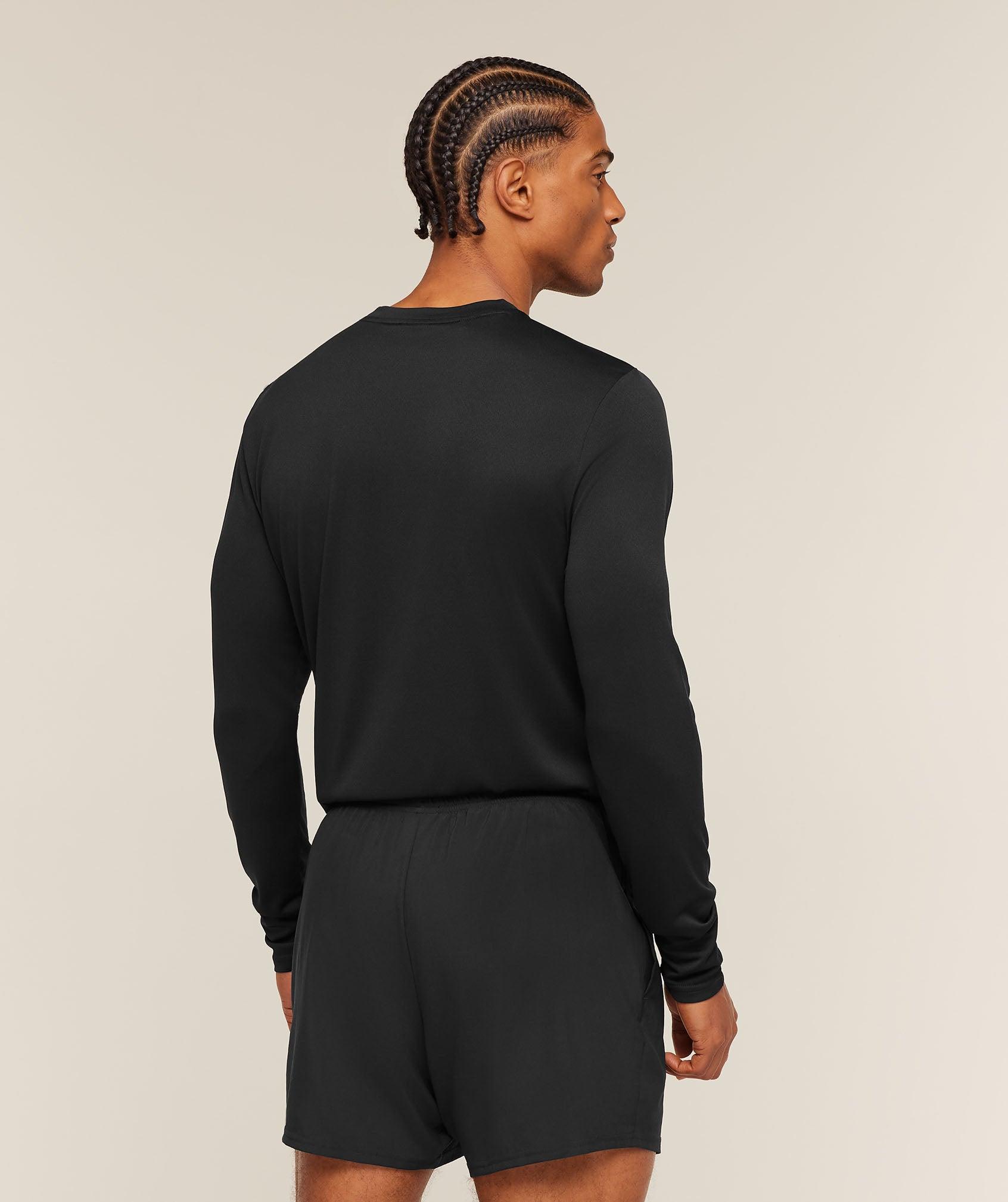 Gymshark Arrival Long Sleeve T-Shirt - Black Male Product Image