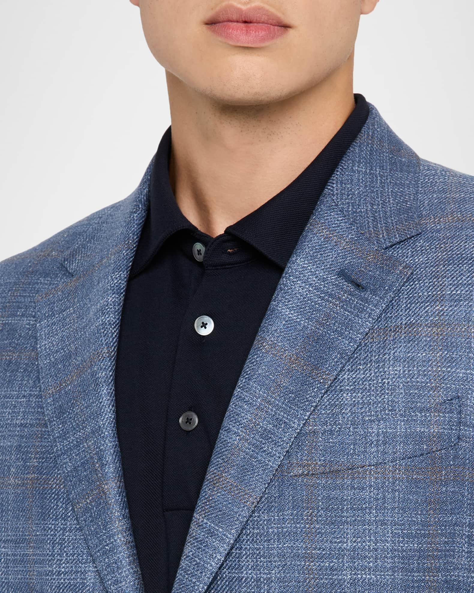 Men's Melange Windowpane Winter Crossover Sport Coat Product Image