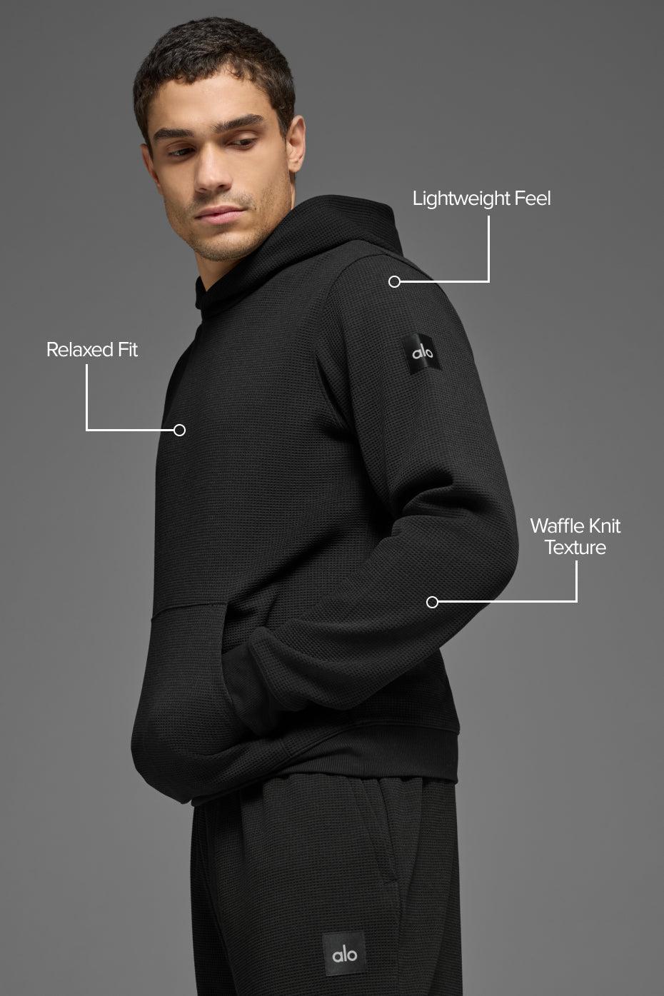Waffle Lounge Hoodie - Black Product Image