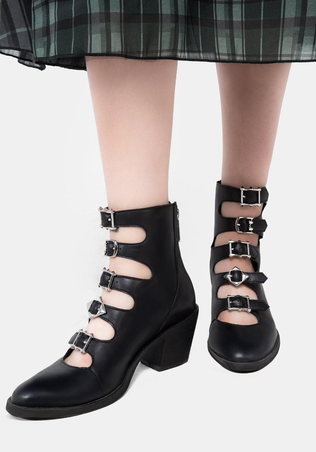 BRIDGET BUCKLED BOOTS Product Image