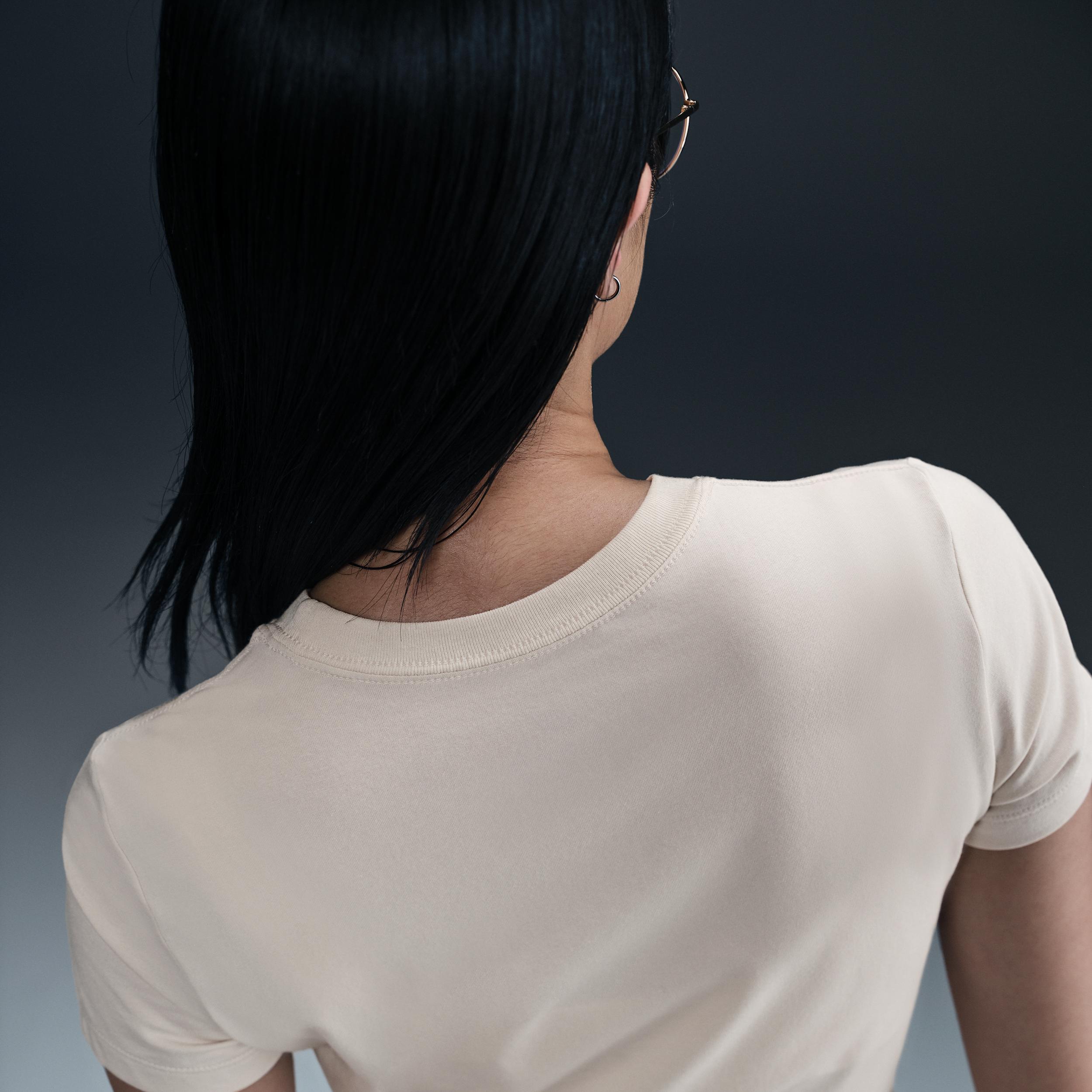 Womens Nike Sportswear Chill Knit Cropped T-Shirt | HF9538-423 Product Image