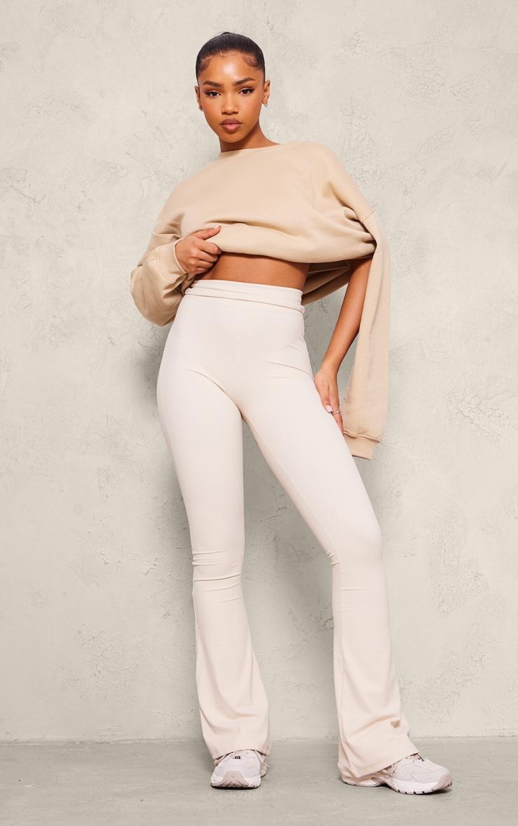 Sand Oversized Plain Fit Sweatshirt Product Image