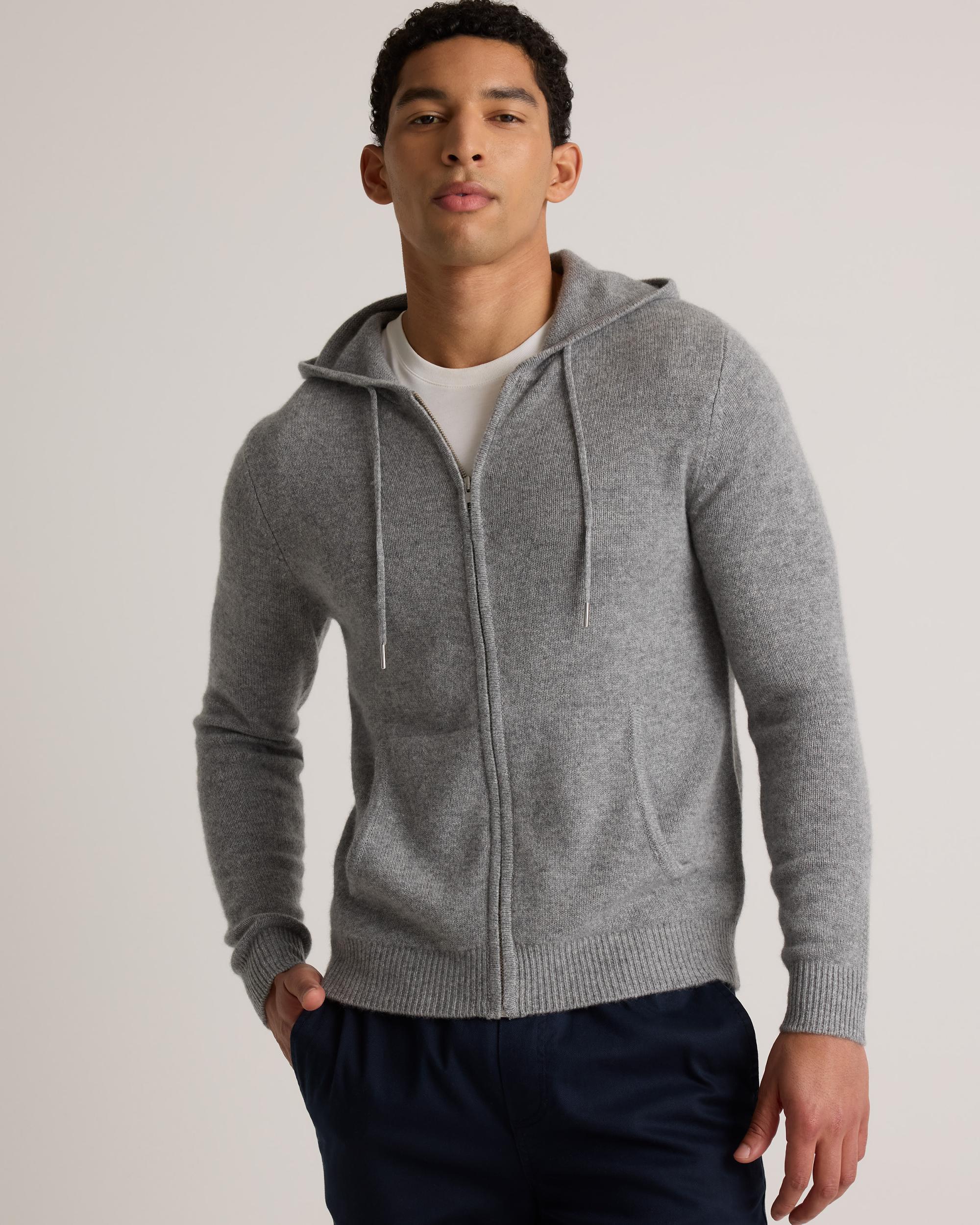 Quince | Men's Mongolian Cashmere Full-Zip Hoodie Product Image