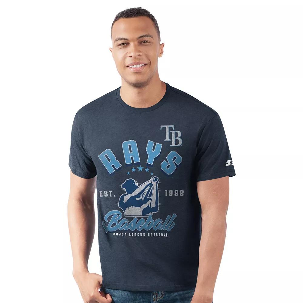 Men's Starter Navy Tampa Bay Rays Prime Time Batter T-Shirt,  Product Image