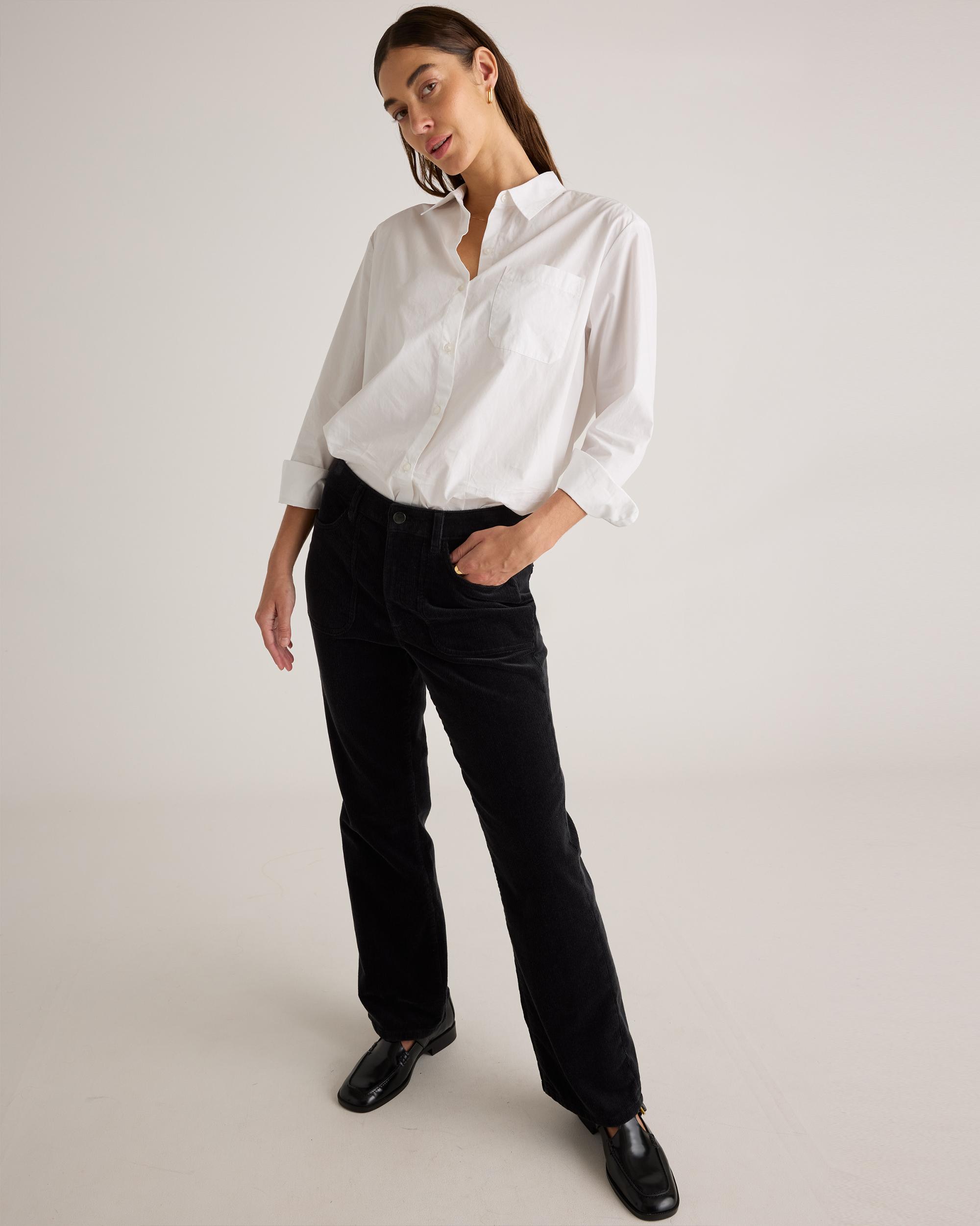 Quince | Women's Organic Stretch Corduroy Flare Pants Organic Cotton Product Image