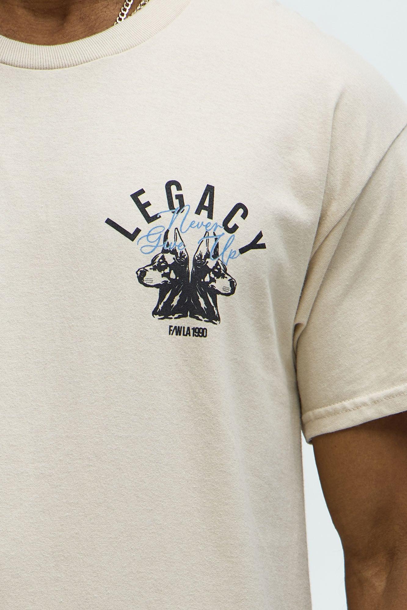 Never Give Up Legacy Short Sleeve Tee - Sand Product Image