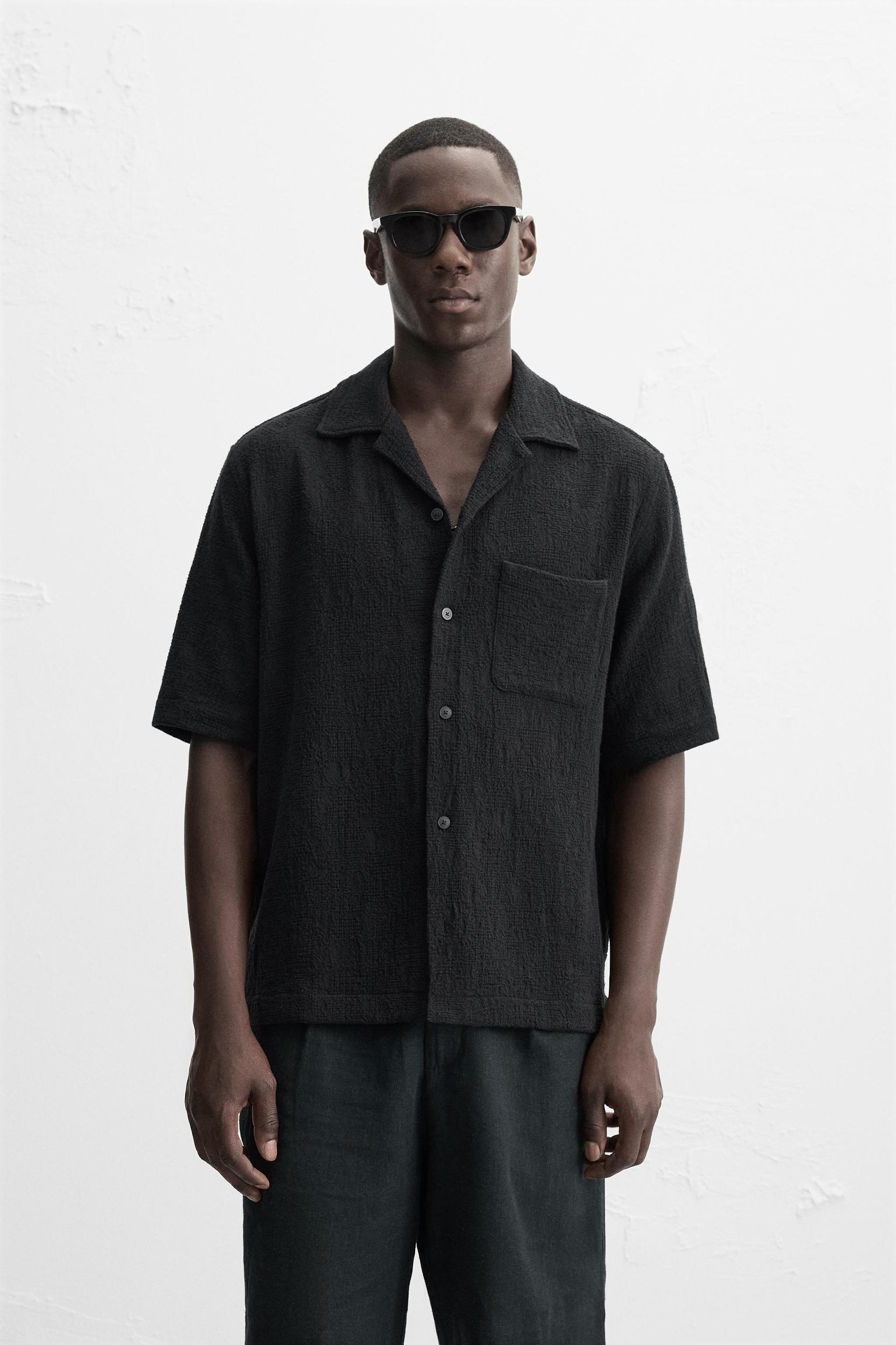 RELAXED FIT JACQUARD SHIRT Product Image
