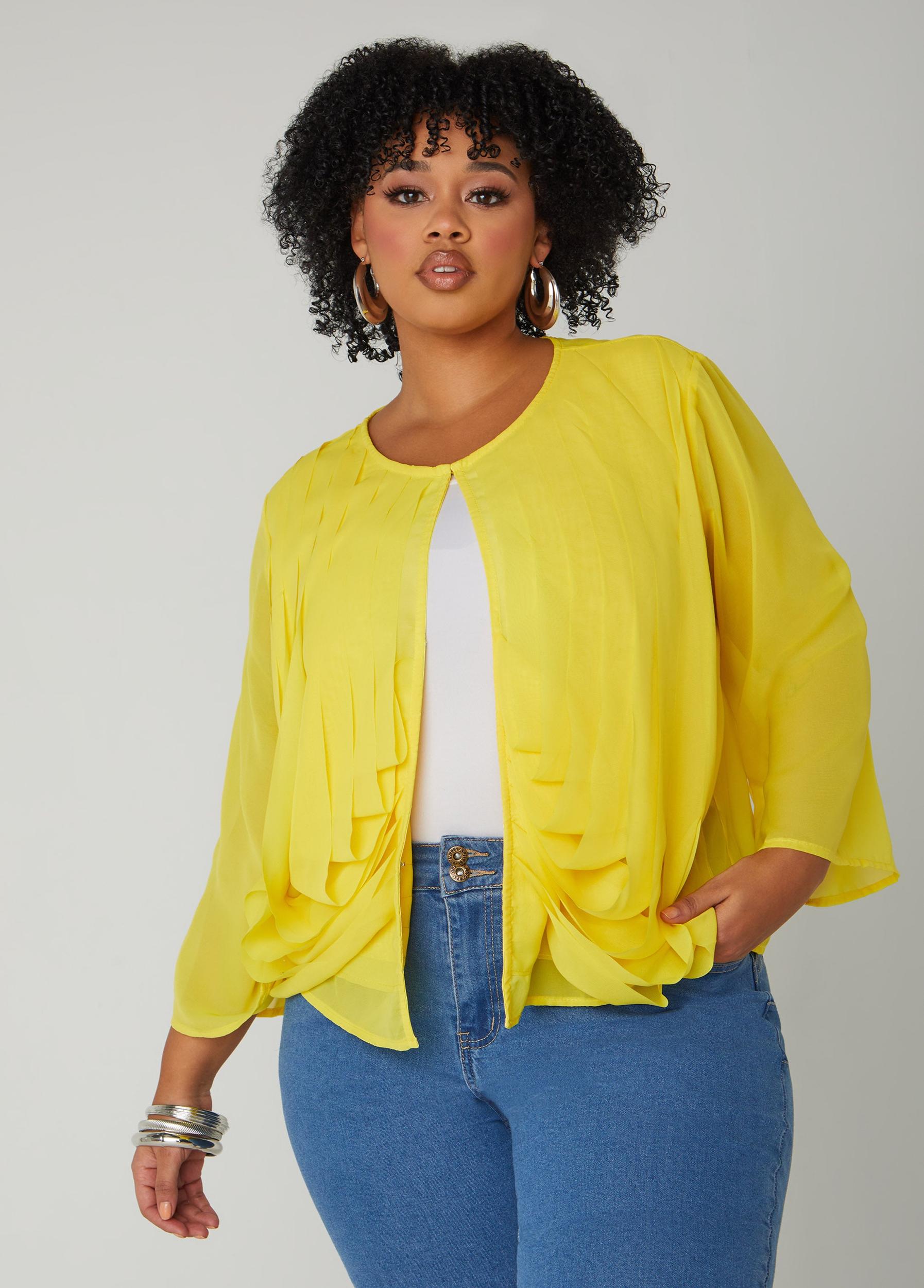 Draped Pleated Jacket Product Image