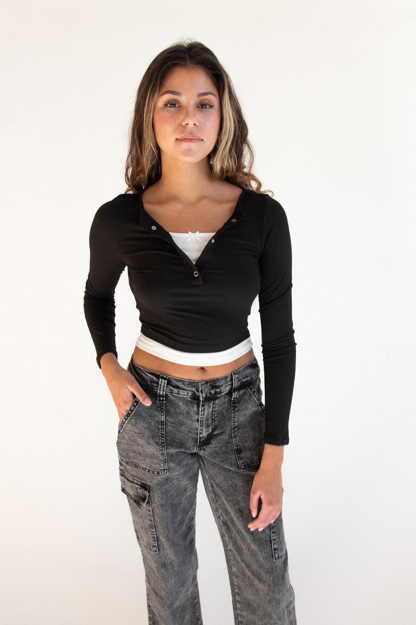 Acid Wash Cargo Jeans Product Image