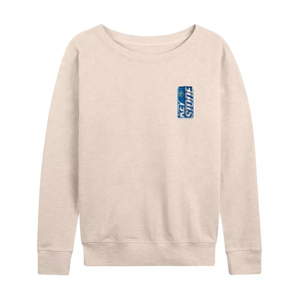 Women's Keystone Light Bottle Can Lightweight French Terry Sweatshirt,  Product Image