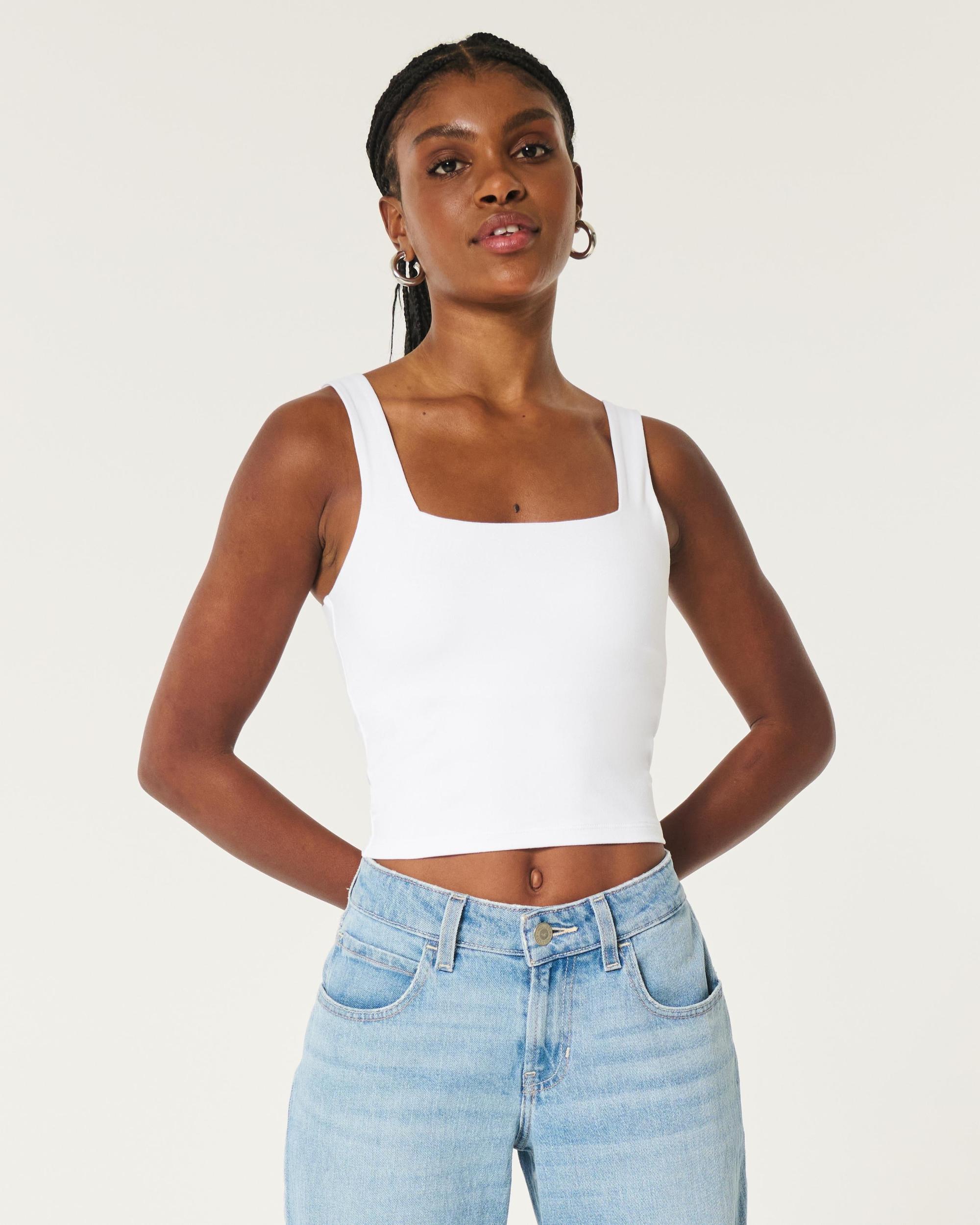 Seamless Fabric Square-Neck Tank Product Image