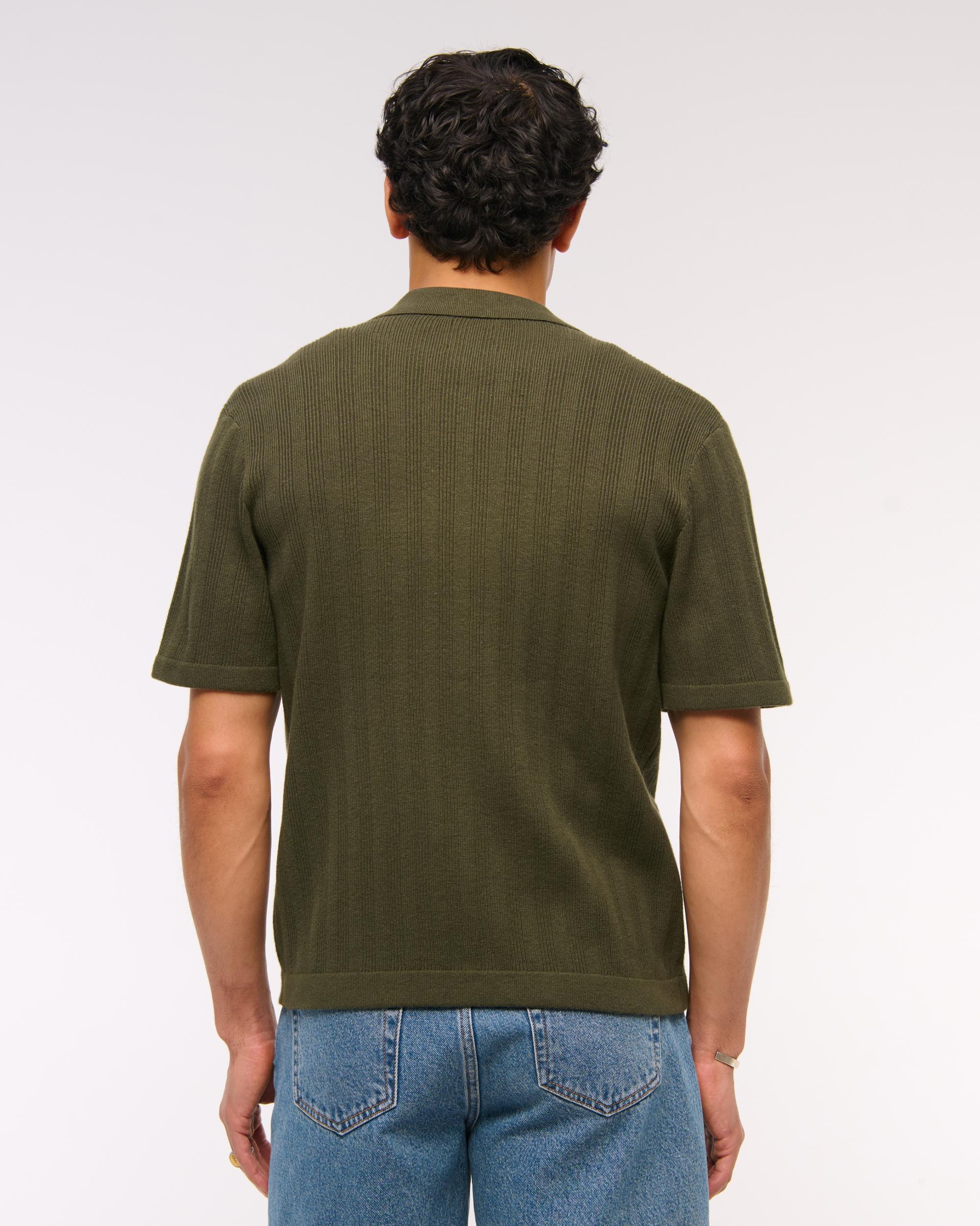 Full-Zip Sweater Polo Product Image