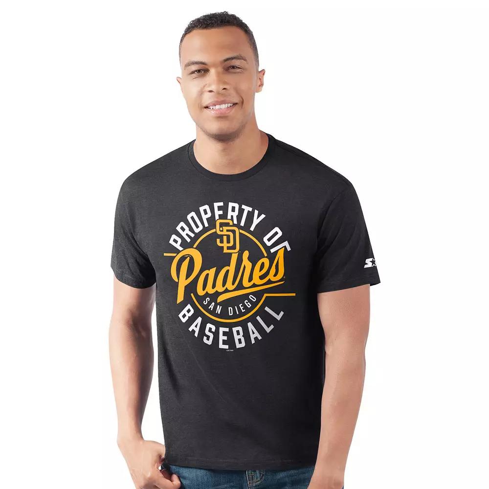 Men's Starter Black San Diego Padres Prime Time Property Of T-Shirt,  Product Image