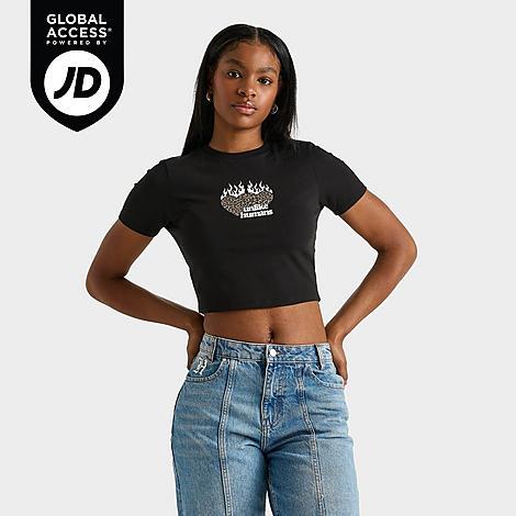 Womens Unlike Humans Leopard Baby T-Shirt Product Image