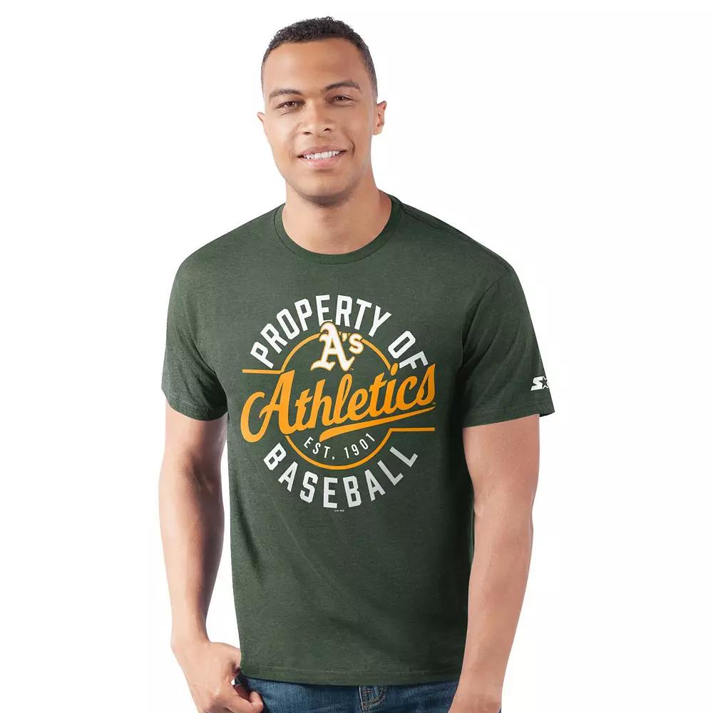 Men's Starter Green Athletics Prime Time Property Of T-Shirt,  Product Image