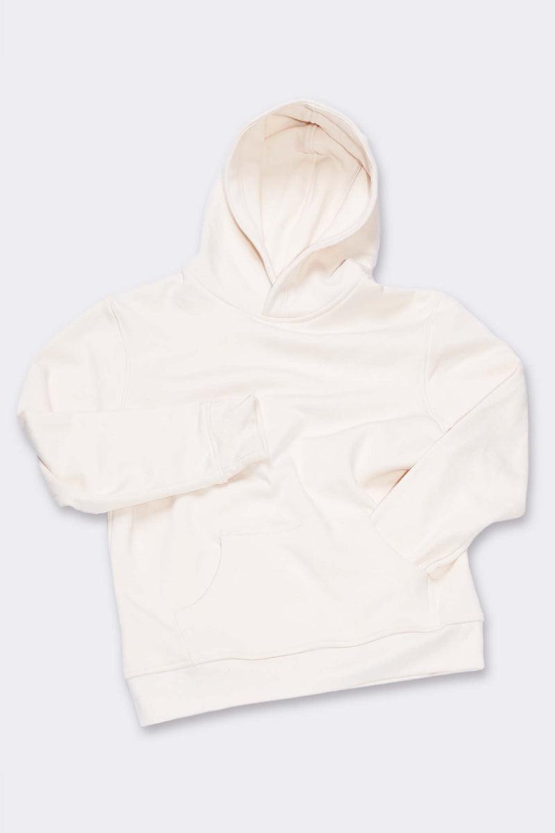 Women's Organic Hoodie Sweatshirt in Natural Product Image