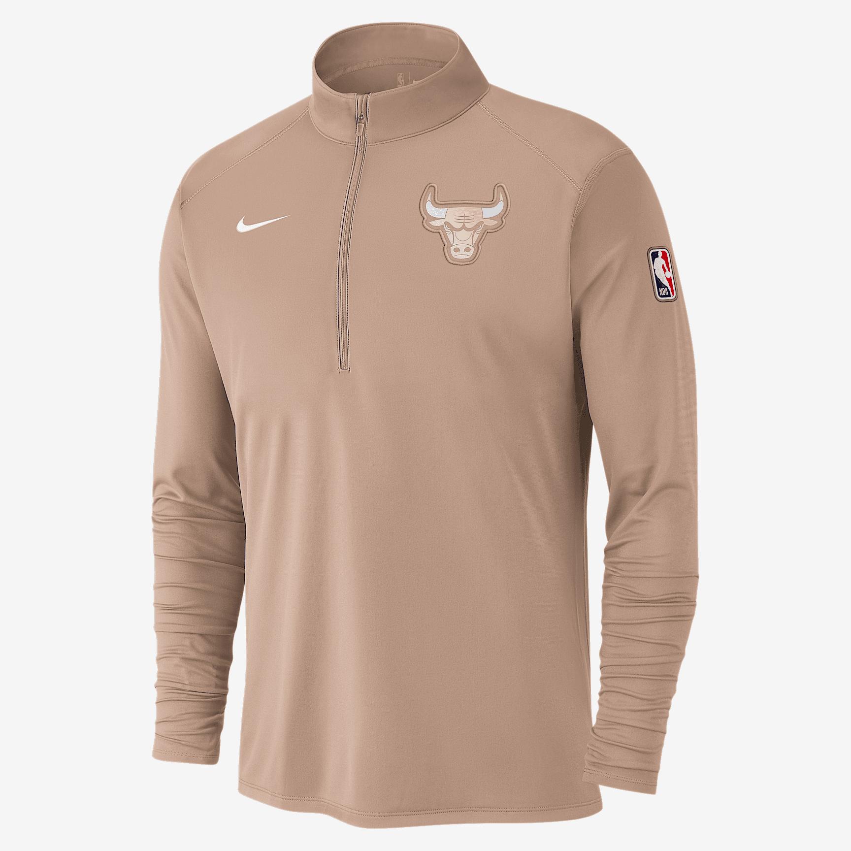 Chicago Bulls City Edition Men's Nike Dri-FIT NBA 1/2-Zip Long-Sleeve Top Product Image