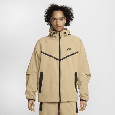 Nike Mens Nike Tech Woven WR Full-Zip Jacket - Mens Parachute Beige/Black Product Image