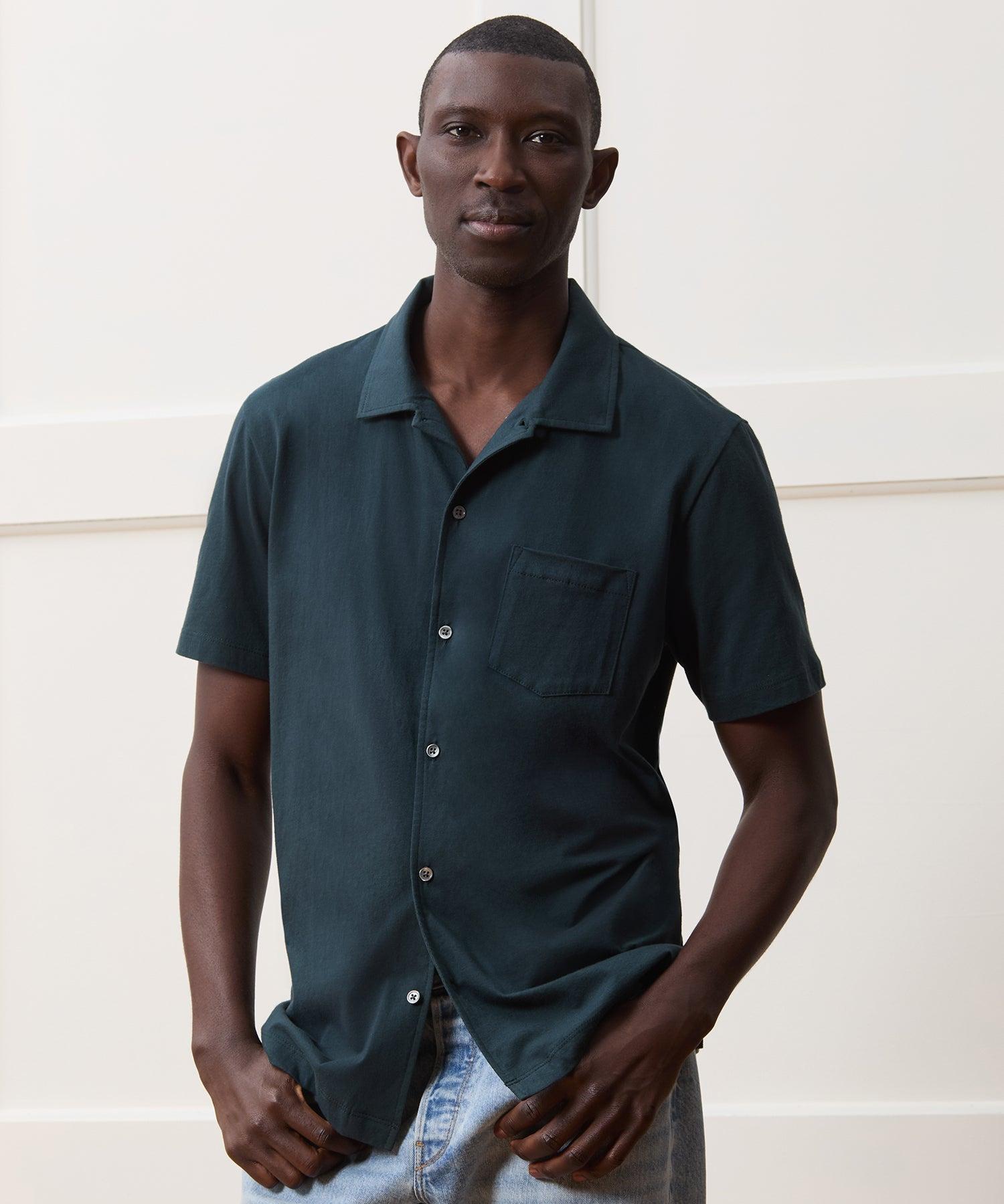 Made in L.A. Jersey Full-Placket Polo Product Image