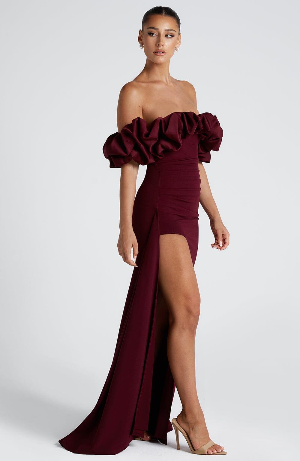Elsie Maxi Dress - Cherry Lacquer Product Image