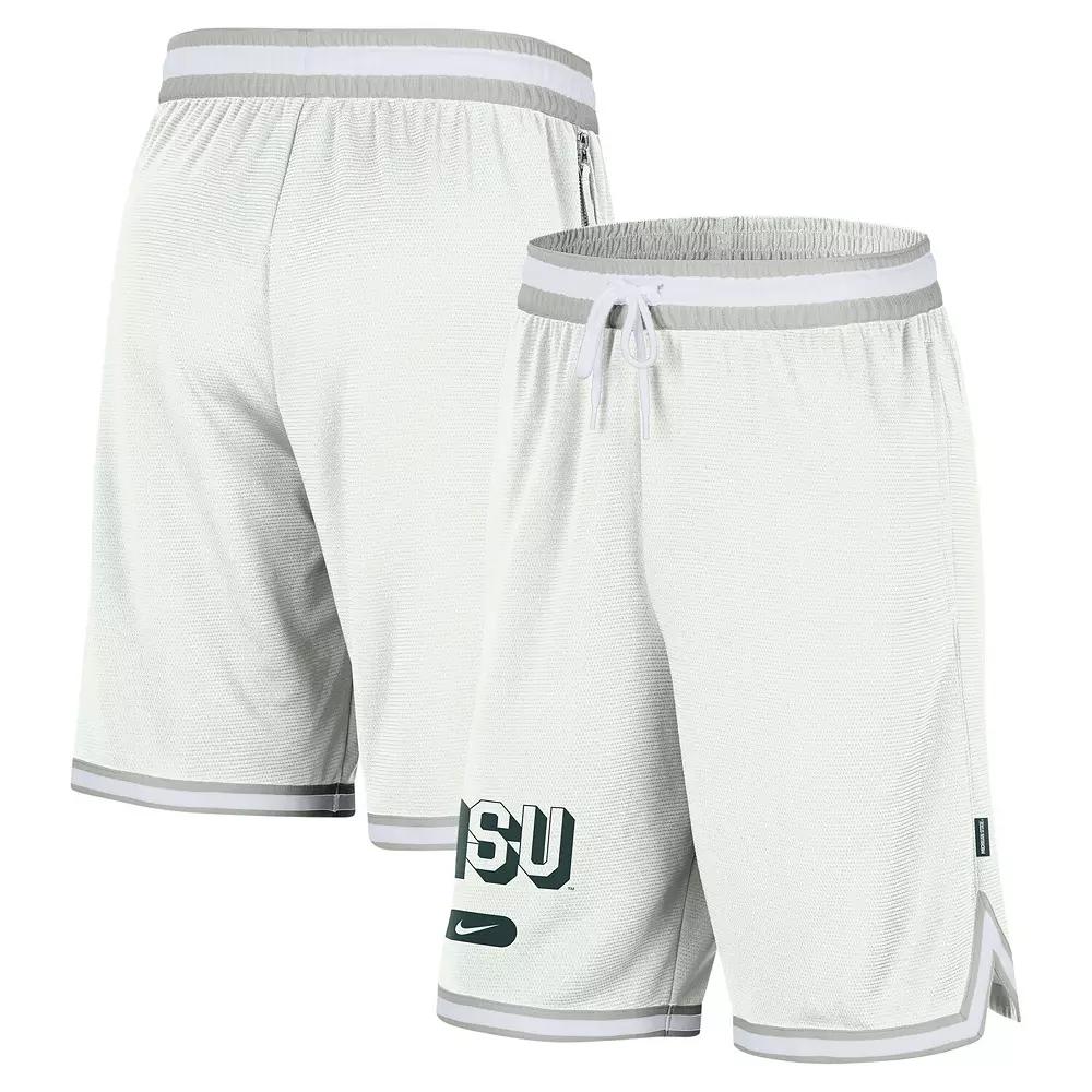 Men's Nike White Michigan State Spartans DNA 3.0 Performance Shorts, Size: Large Product Image