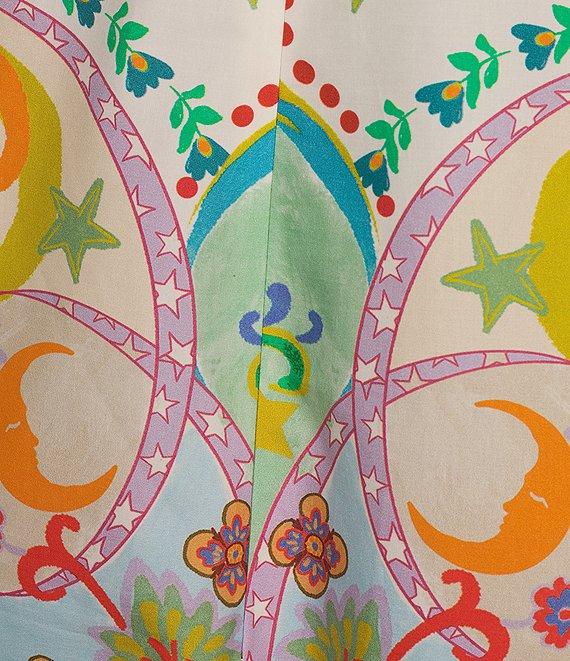 Antonio Melani Anne Printed Square Neck Sleeveless A-Line Dress Product Image