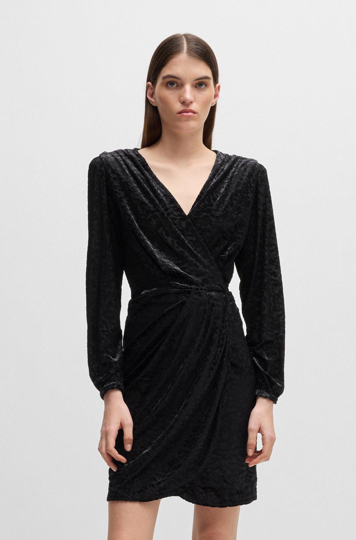 Wrap dress in burnout jersey Product Image