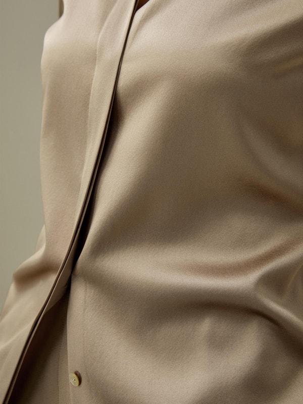 LILYSILK Silk Shirt Women - Black Natural Silk - Gorgeous Hidden Placket Tops XS Product Image