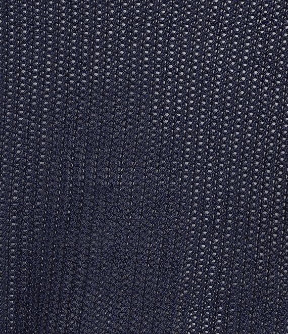 Eileen Fisher Organic Cotton Blend Open Weave Collar V-Neck Short Sleeve Top Product Image