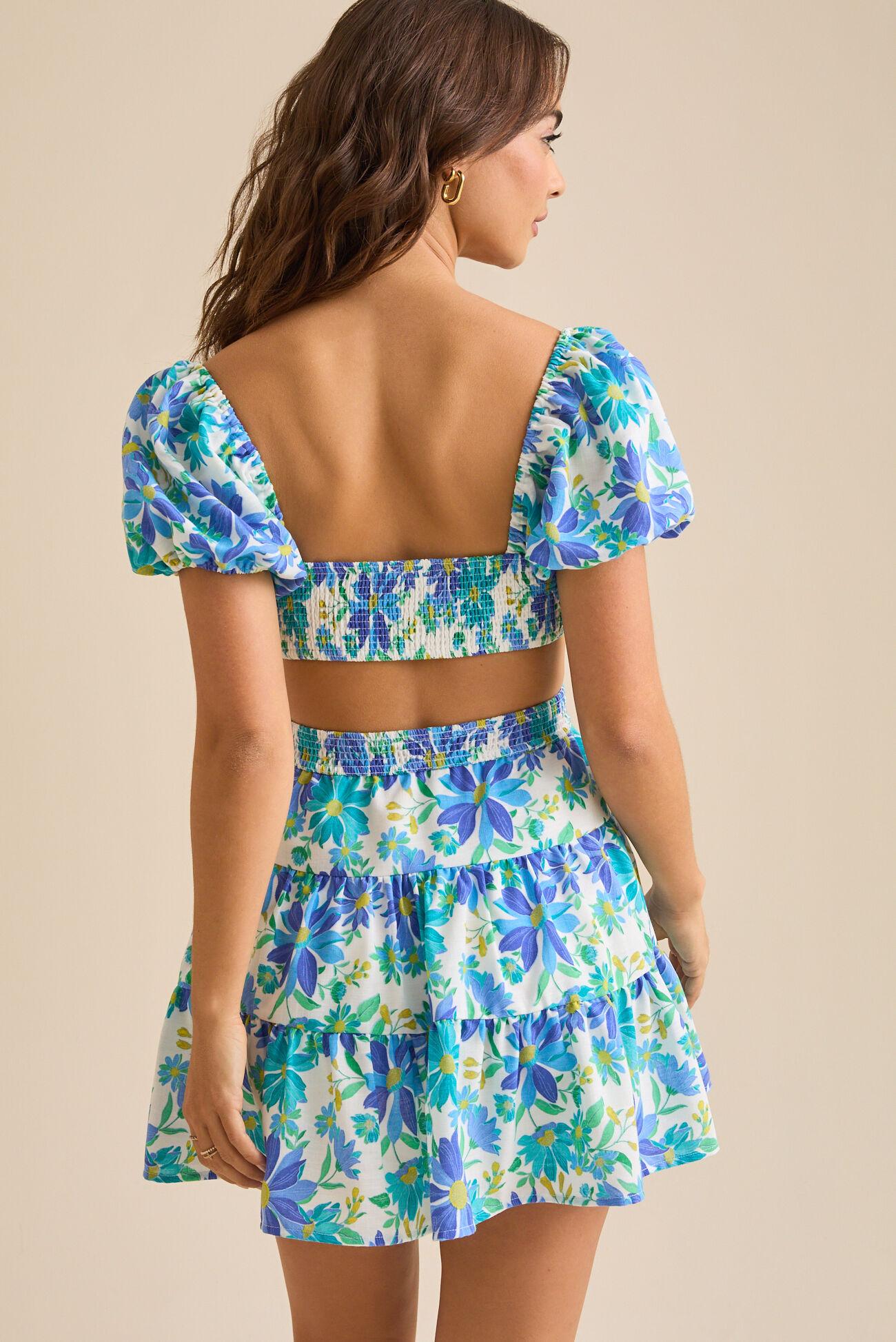 Savannah Floral Mini Dress Product Image