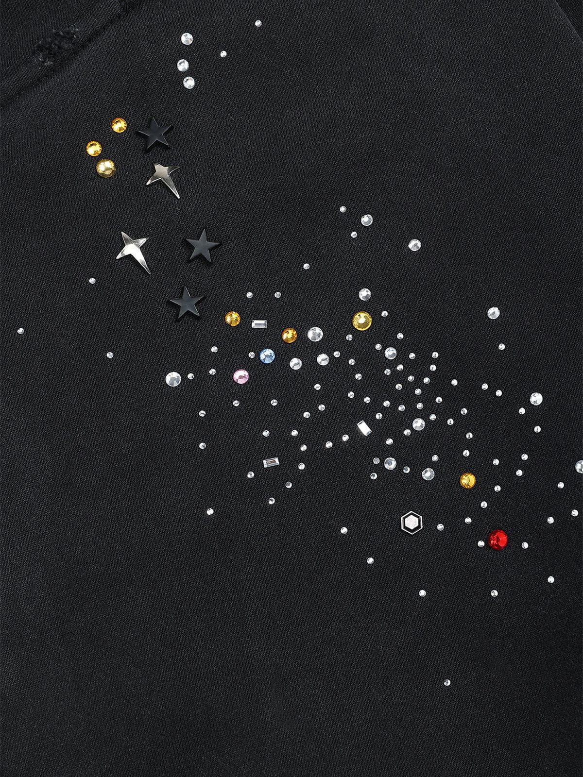 Aelfric Eden Rhinestone Boxy Zip Up V302 Hoodie Product Image