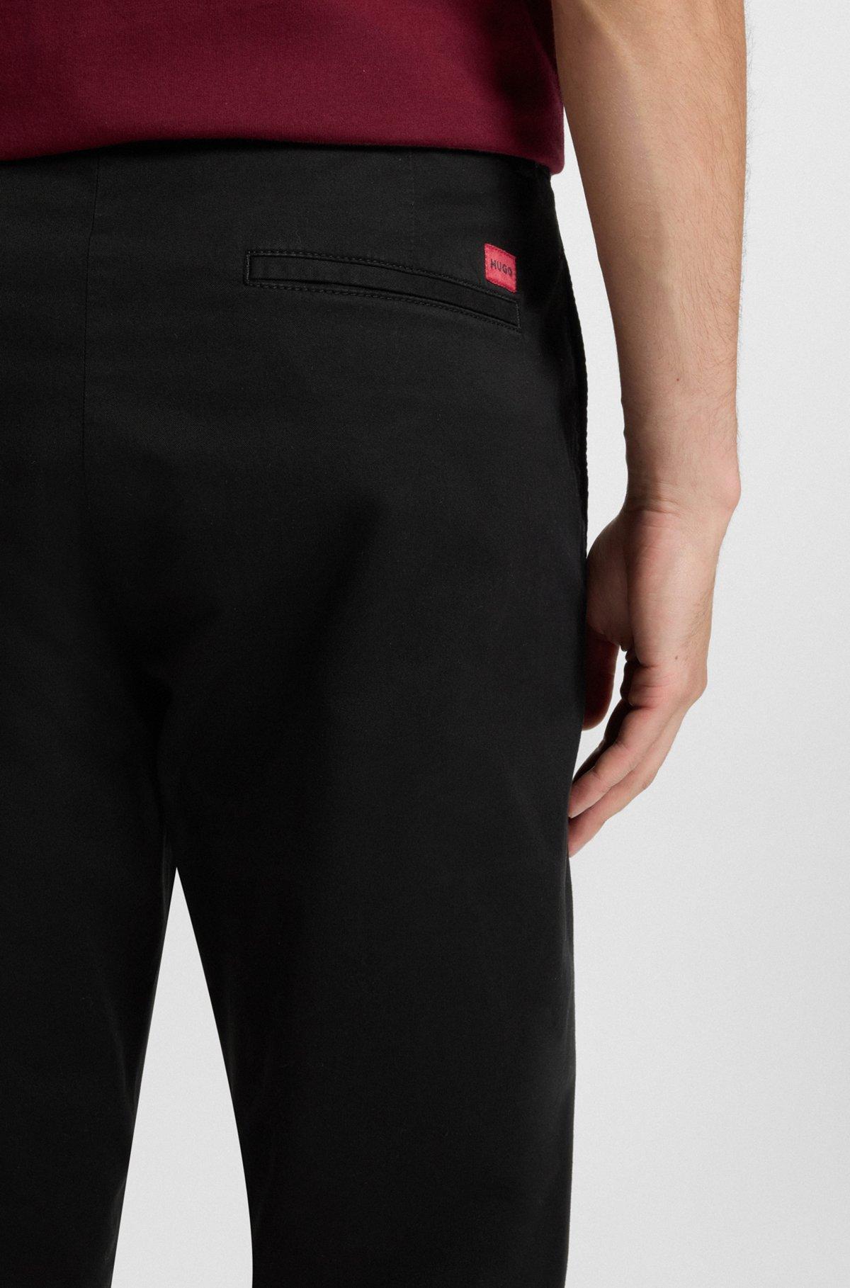 Slim-fit trousers in stretch-cotton gabardine Product Image