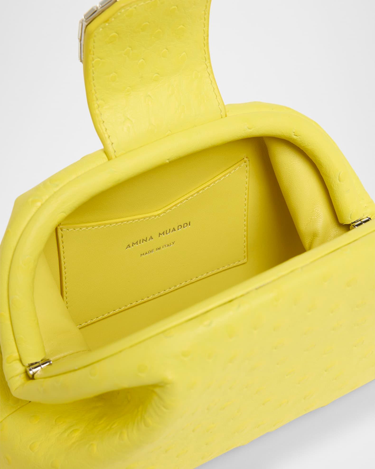 Camelia Buckle Leather Clutch Bag Product Image